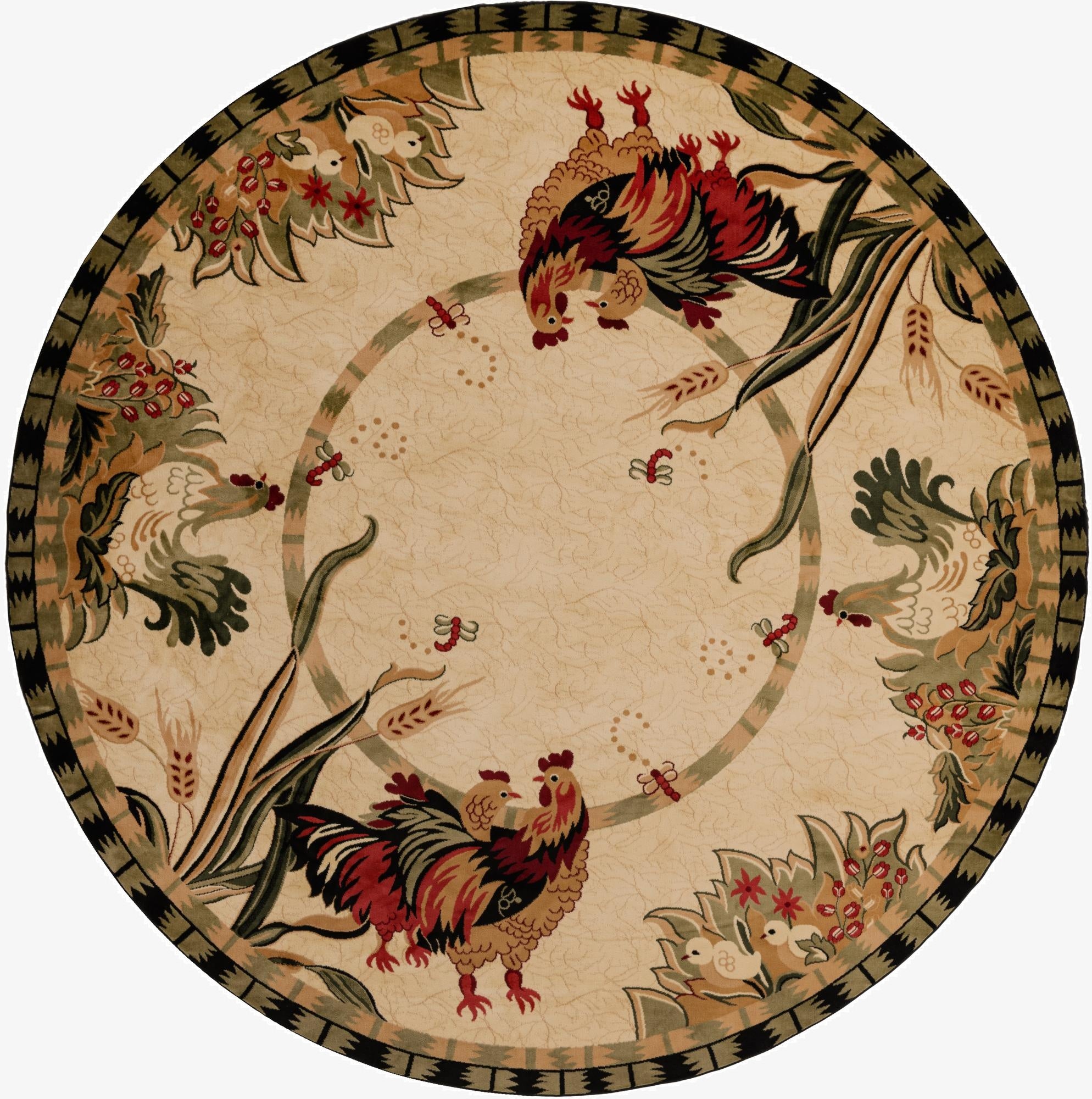 13' x 13' Country Round Rug