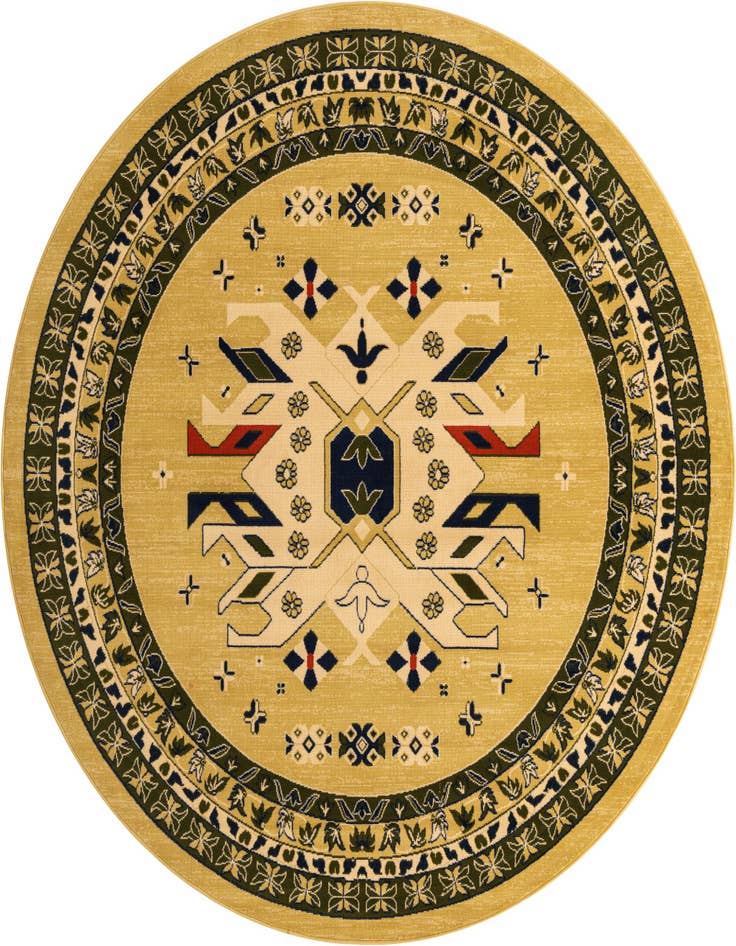Detail image of 7' 10 x 7' 10 Heris Round Rug