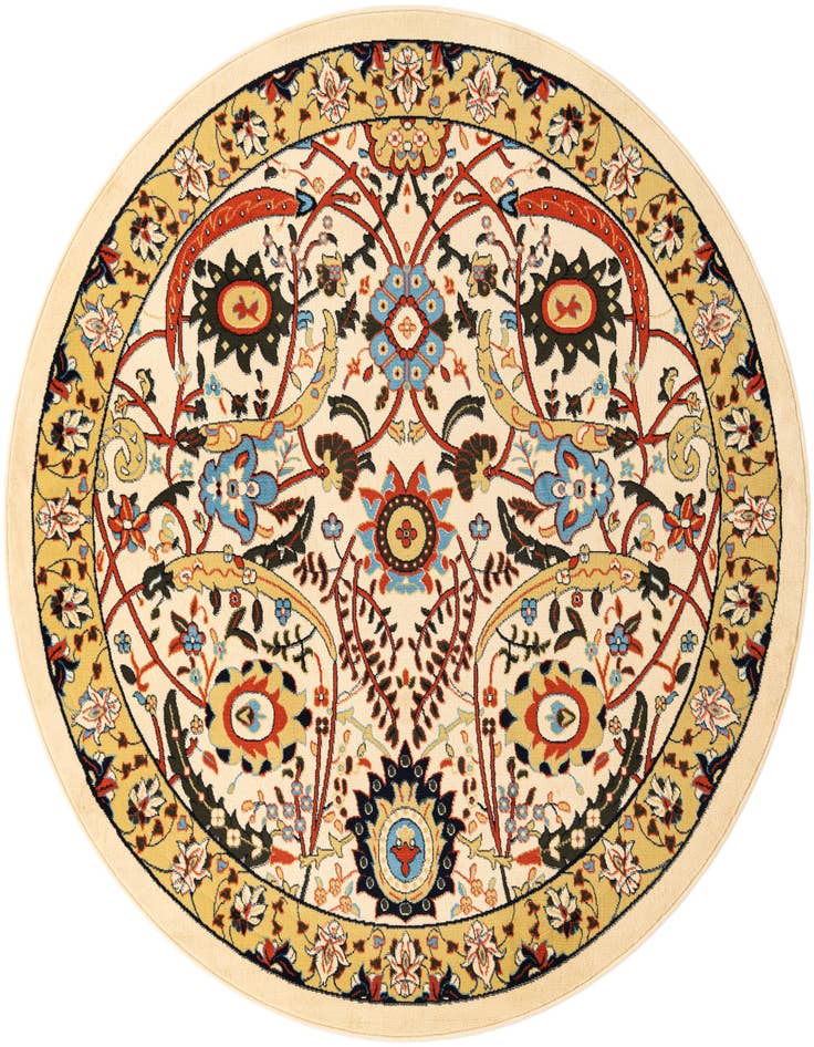 Detail image of 7' 10 x 7' 10 Isfahan Design Round Rug