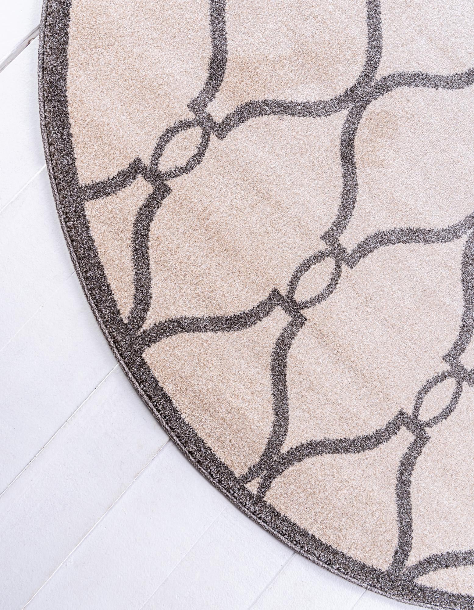 8' x 8' Lattice Round Rug
