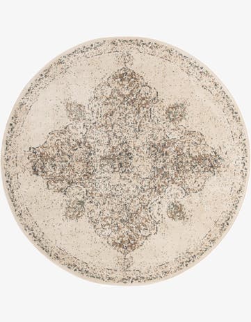 Cream Mojave Round Rug