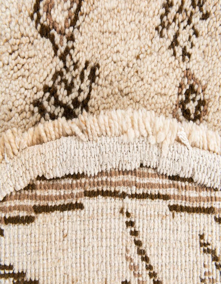 Detail image of 6' 3 x 6' 4  Hand Knotted Moroccan Wool Round Rug