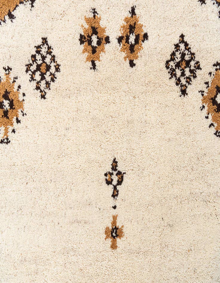 Detail image of 6' 5 x 6' 5  Hand Knotted Moroccan Wool Round Rug