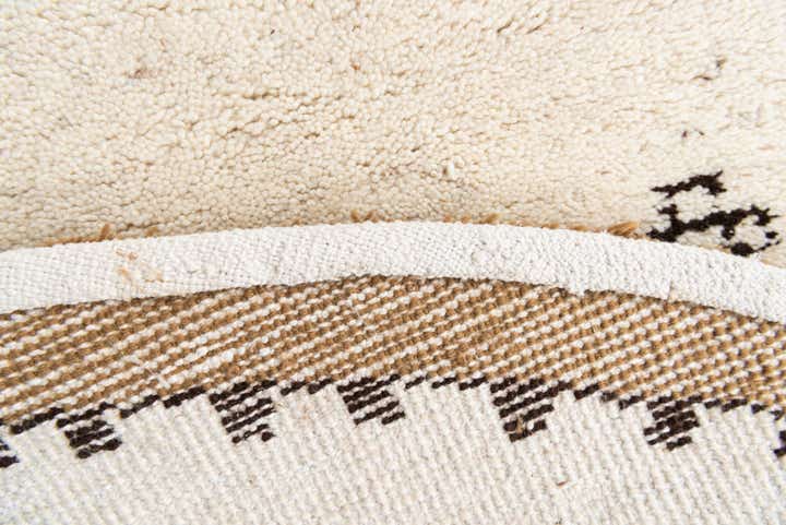 7' 3 x 7' 4 Hand Knotted Moroccan Wool Round Rug