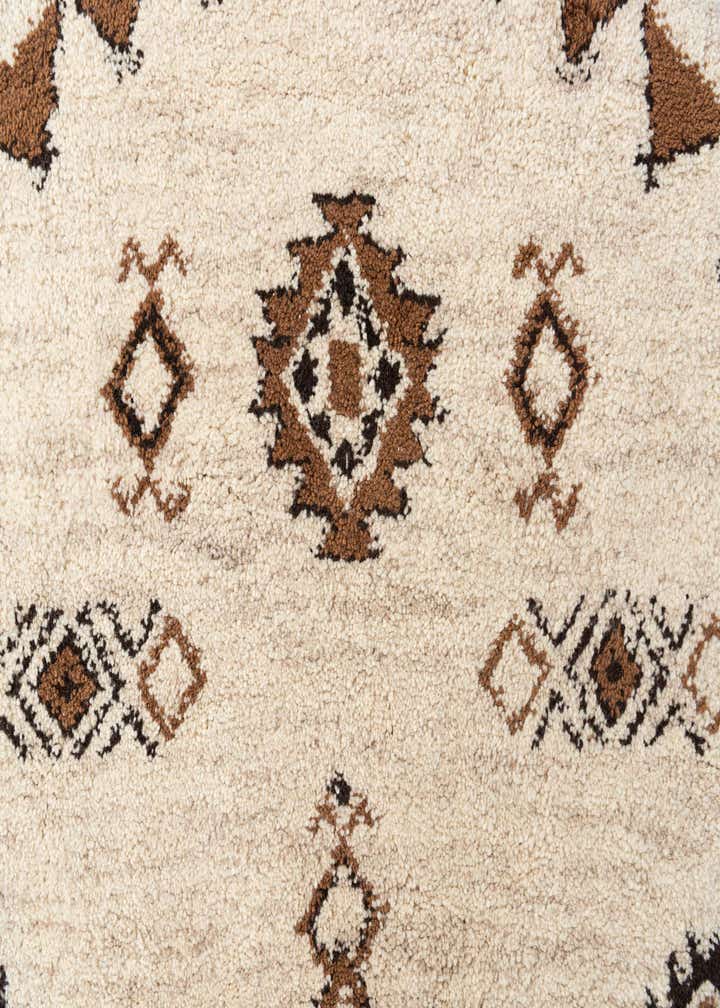 6' 5 x 6' 6 Hand Knotted Moroccan Wool Round Rug