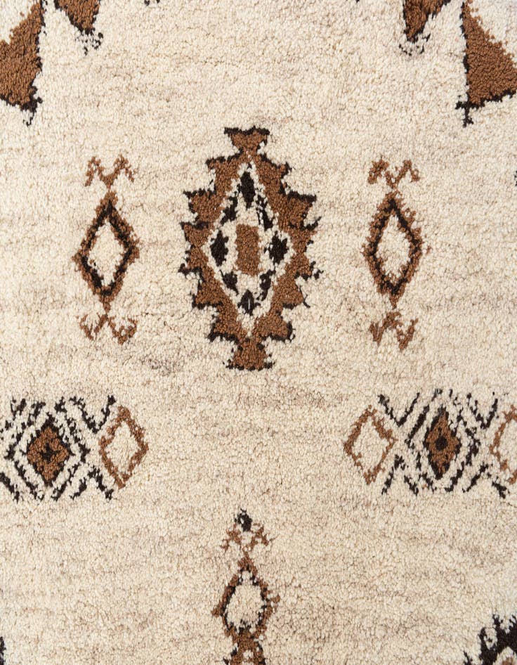 Detail image of 6' 5 x 6' 6  Hand Knotted Moroccan Wool Round Rug
