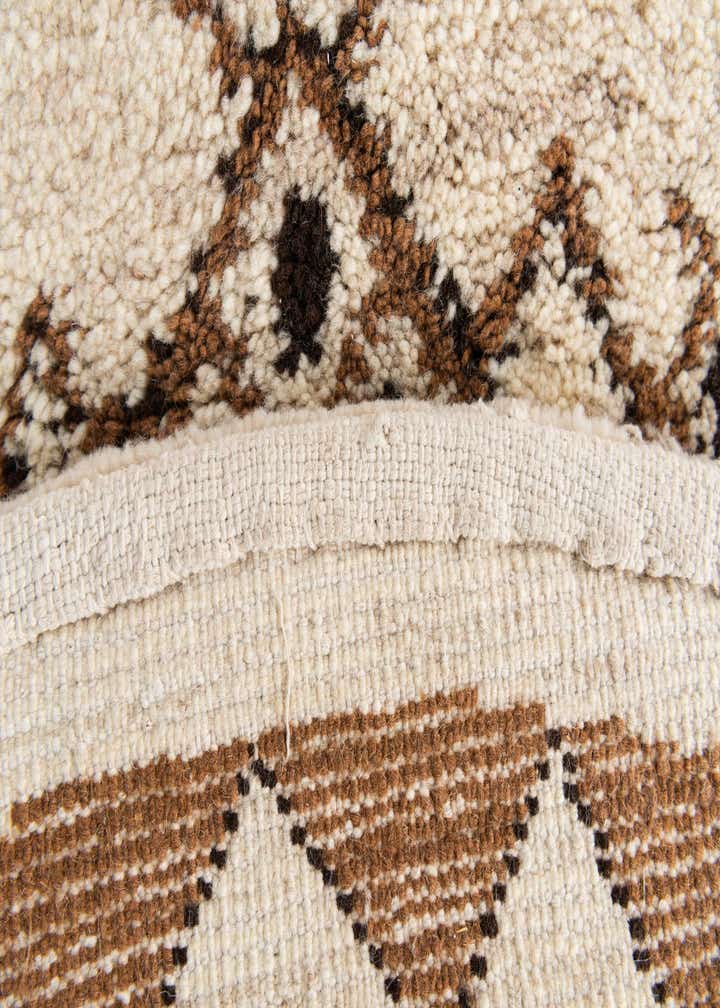 6' 5 x 6' 6 Hand Knotted Moroccan Wool Round Rug
