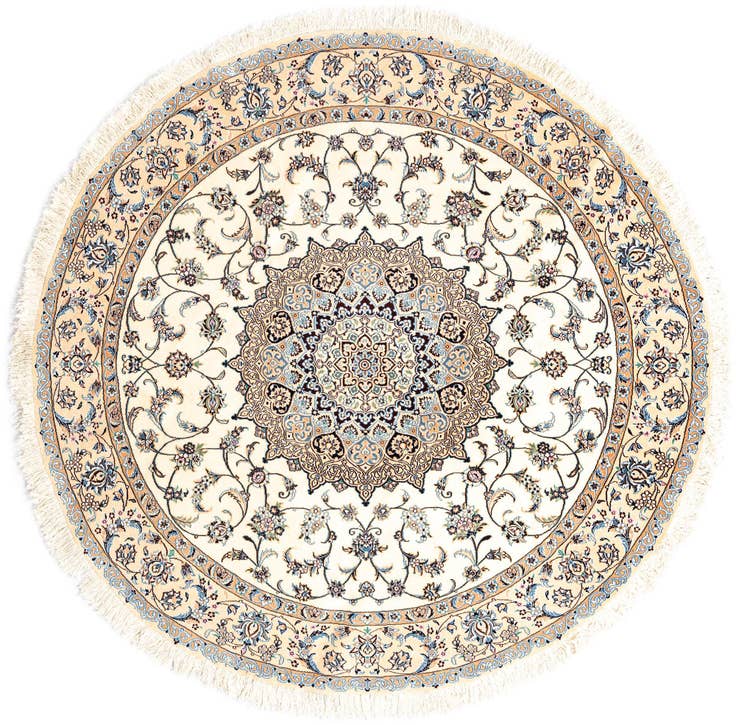 Detail image of 7' 6 x 7' 6 Nain Round Rug