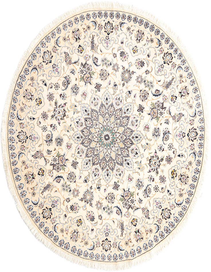 Detail image of 6' 11 x 7' Nain Round Rug