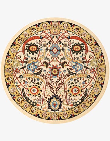 Cream Neda Round Rug