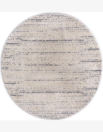 Cream Oasis Round Rug