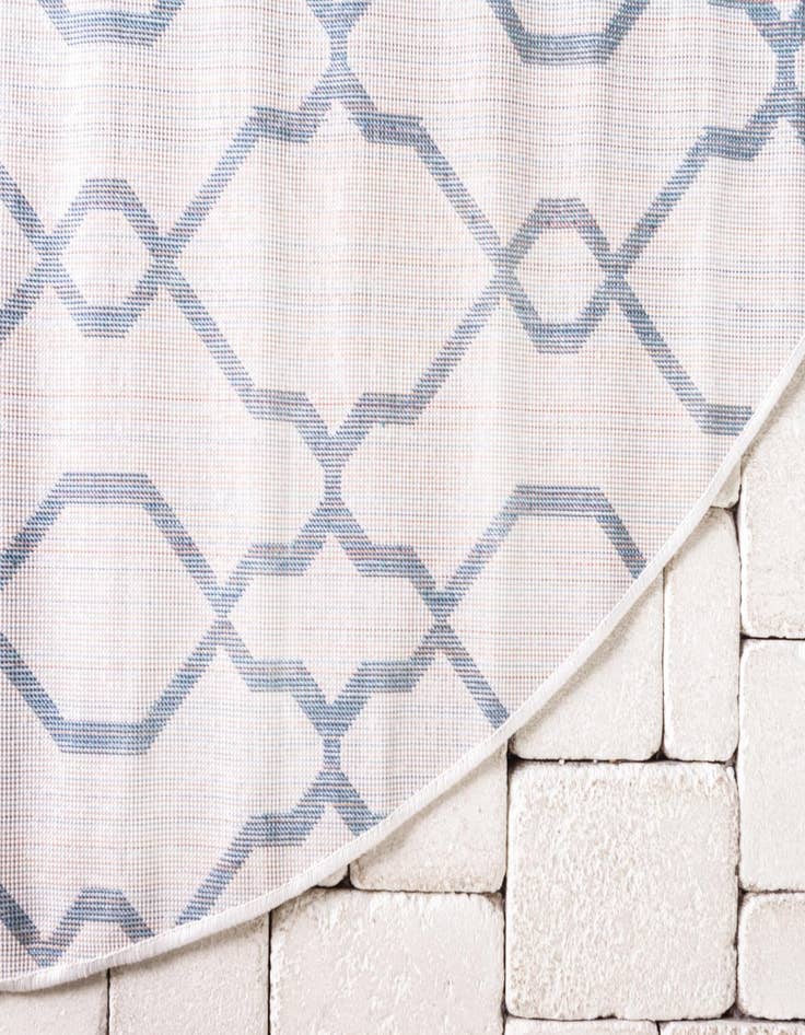 Detail image of 8' x 8'  Washable Oasis Indoor / Outdoor Round Rug