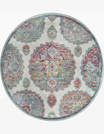 Cream Paragon Round Rug