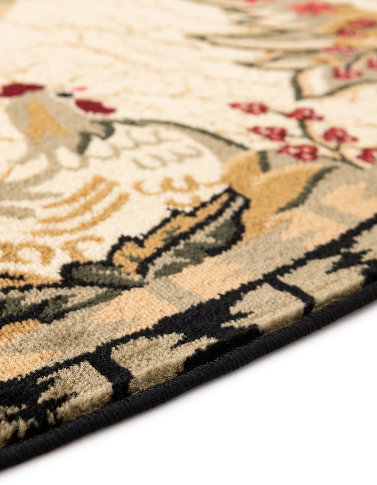 7' x 7' Pastoral Round Rug