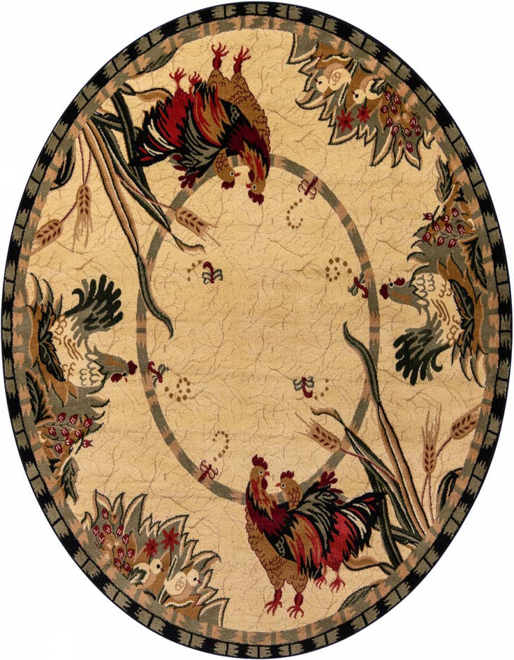 Detail image of 7' 10 x 7' 10 Pastoral Round Rug