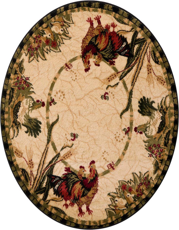 Detail image of 4' x 4' Pastoral Round Rug