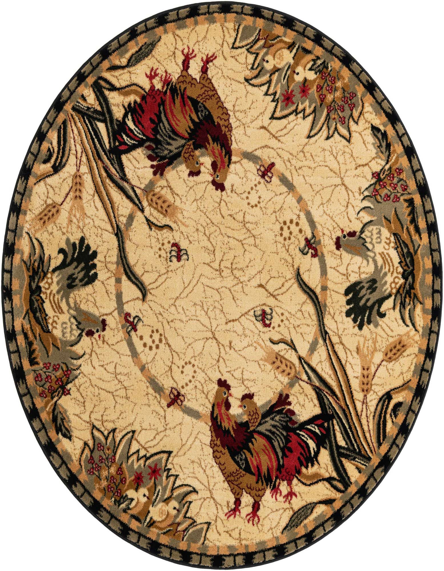 6' x 6' Pastoral Round Rug