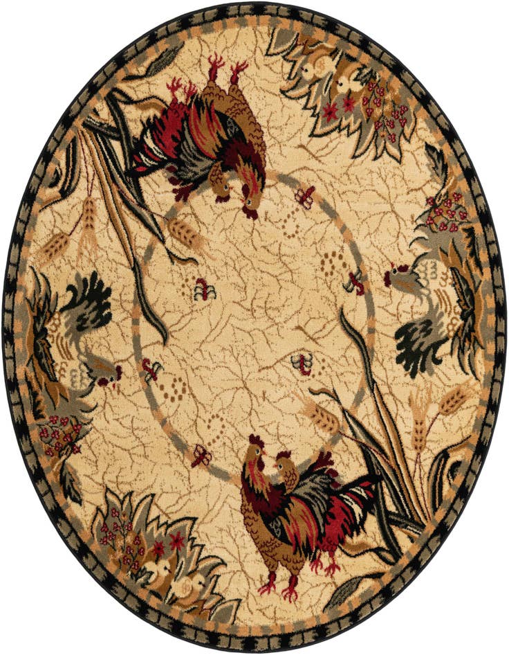 Detail image of 6' x 6' Pastoral Round Rug