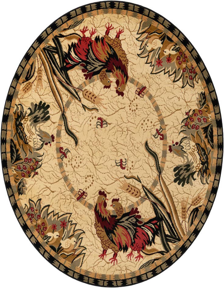 Detail image of 7' x 7' Pastoral Round Rug