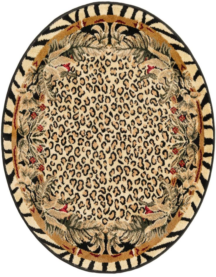 Detail image of 3' x 3' Safari Round Rug