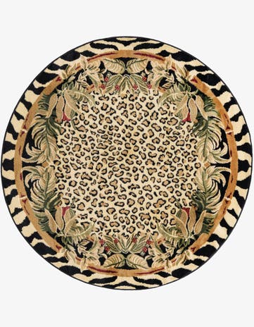 5' 3 x 5' 3 Safari Round Rug