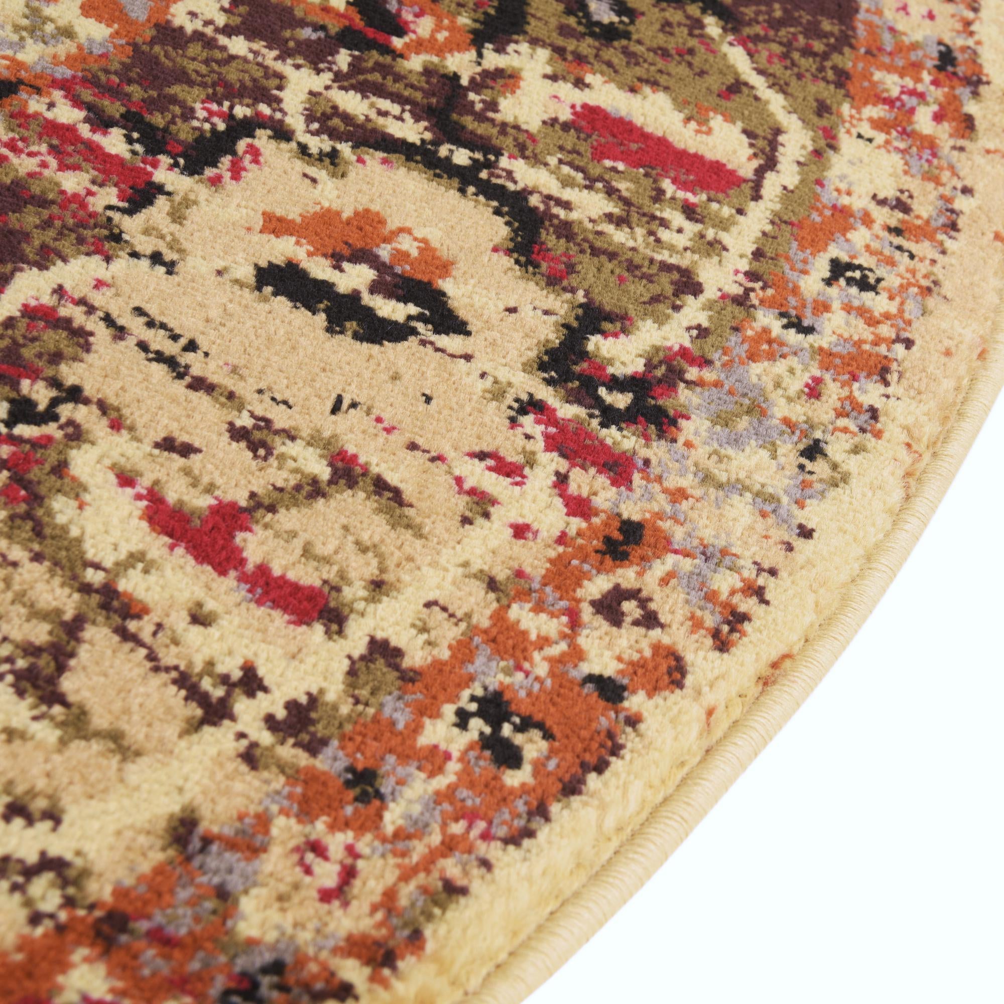 3' 3 x 3' 3 Saturn Round Rug