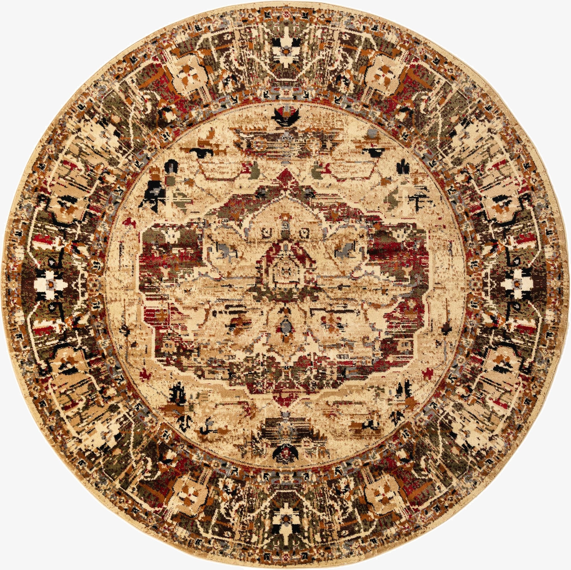 7' 10 x 7' 10 Saturn Round Rug
