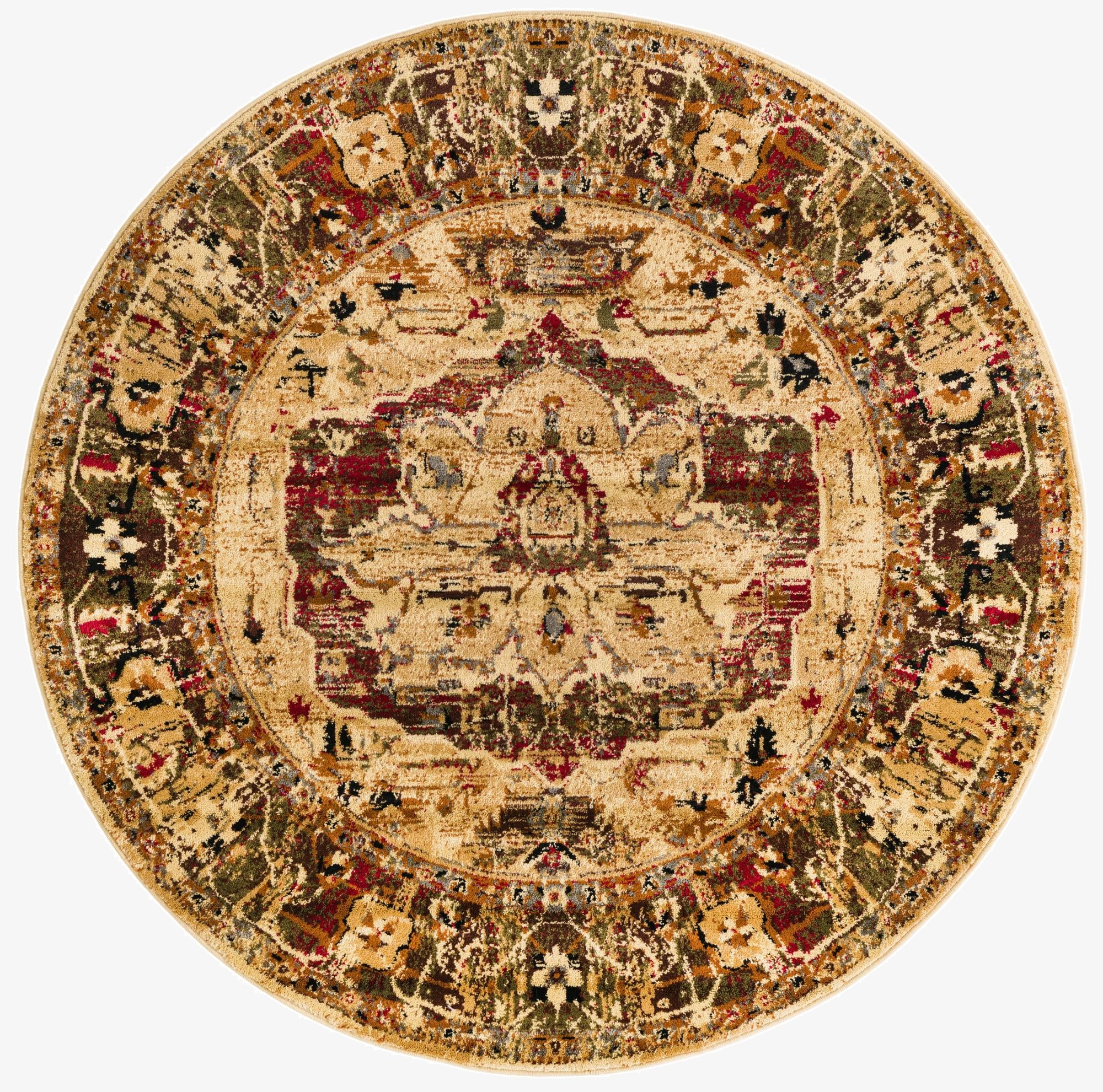 5' 3 x 5' 3 Saturn Round Rug