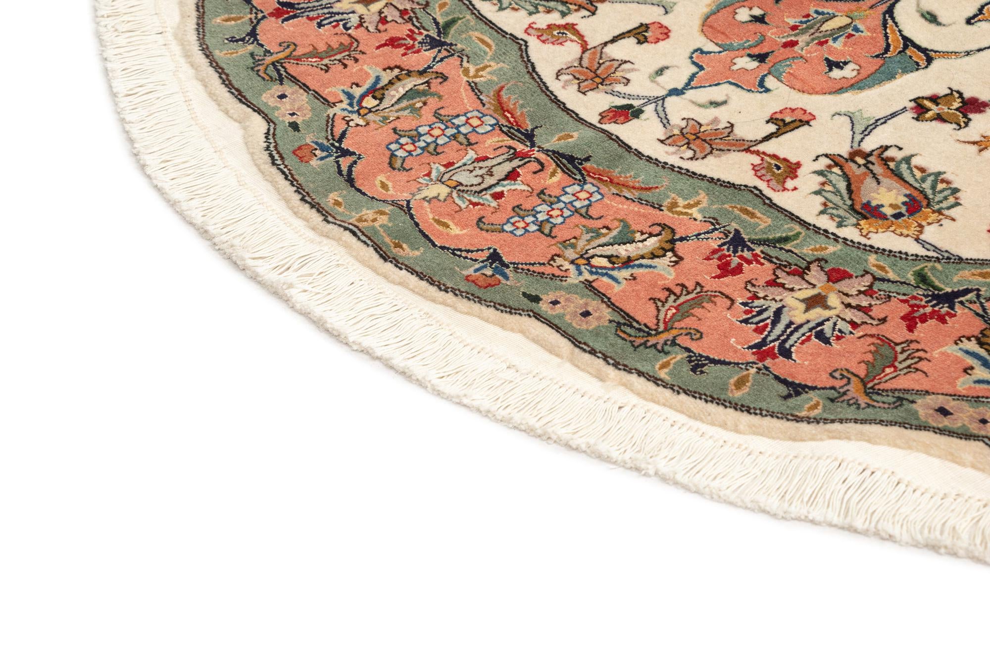 4' 11 x 4' 11 Tabriz Round Rug