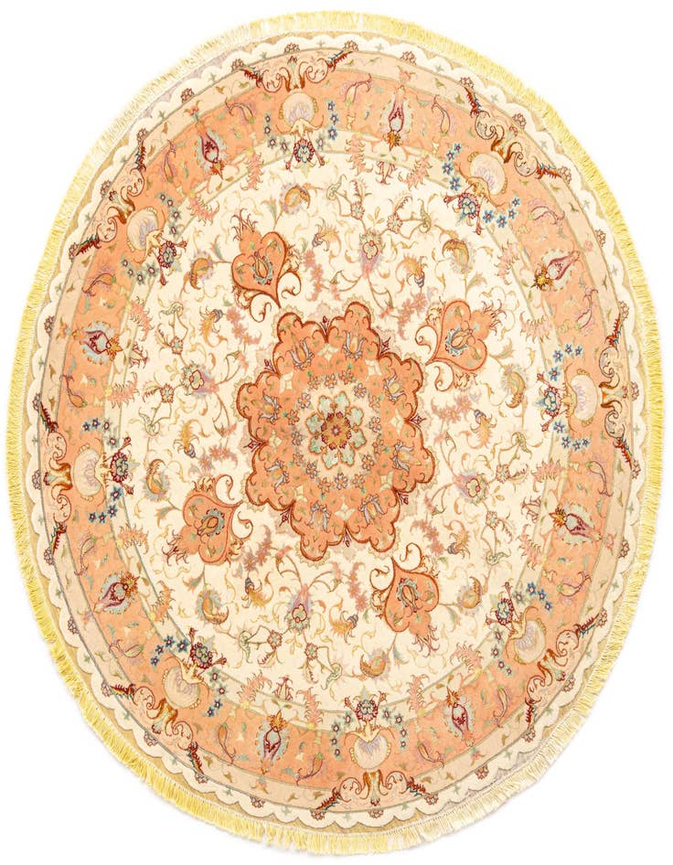 Detail image of 5' x 5' Tabriz Round Rug