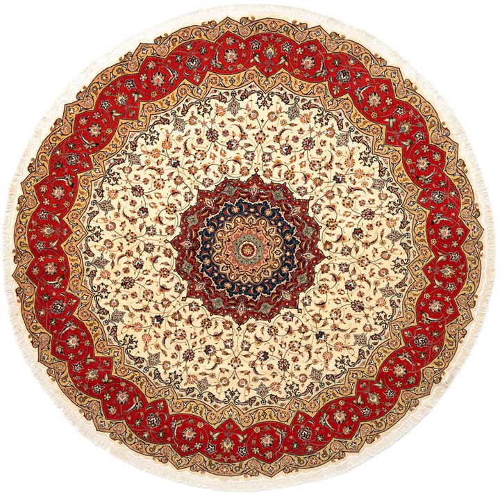 9' 10 x 9' 10 Tabriz Round Rug