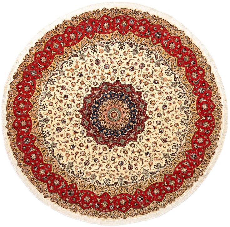 Detail image of 9' 10 x 9' 10 Tabriz Round Rug