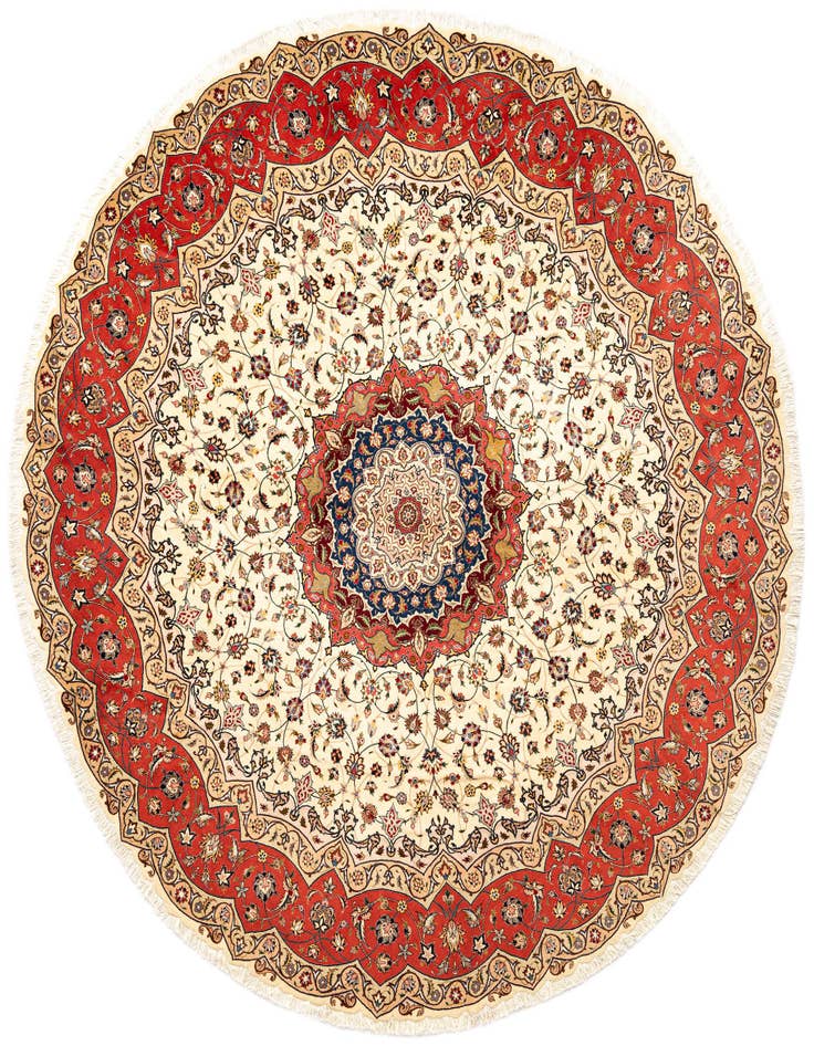 Detail image of 9' 10 x 9' 10 Tabriz Round Rug
