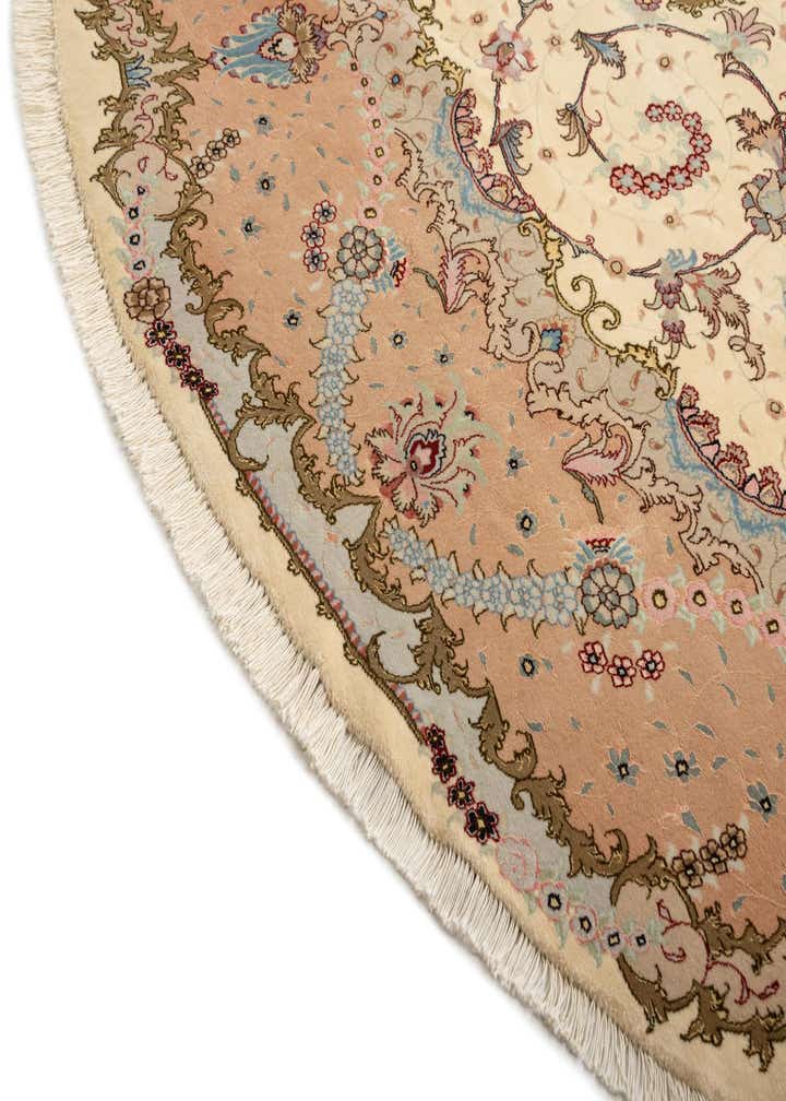 9' 10 x 9' 10 Tabriz Round Rug