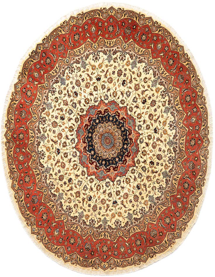 Detail image of 9' 10 x 9' 10 Tabriz Round Rug