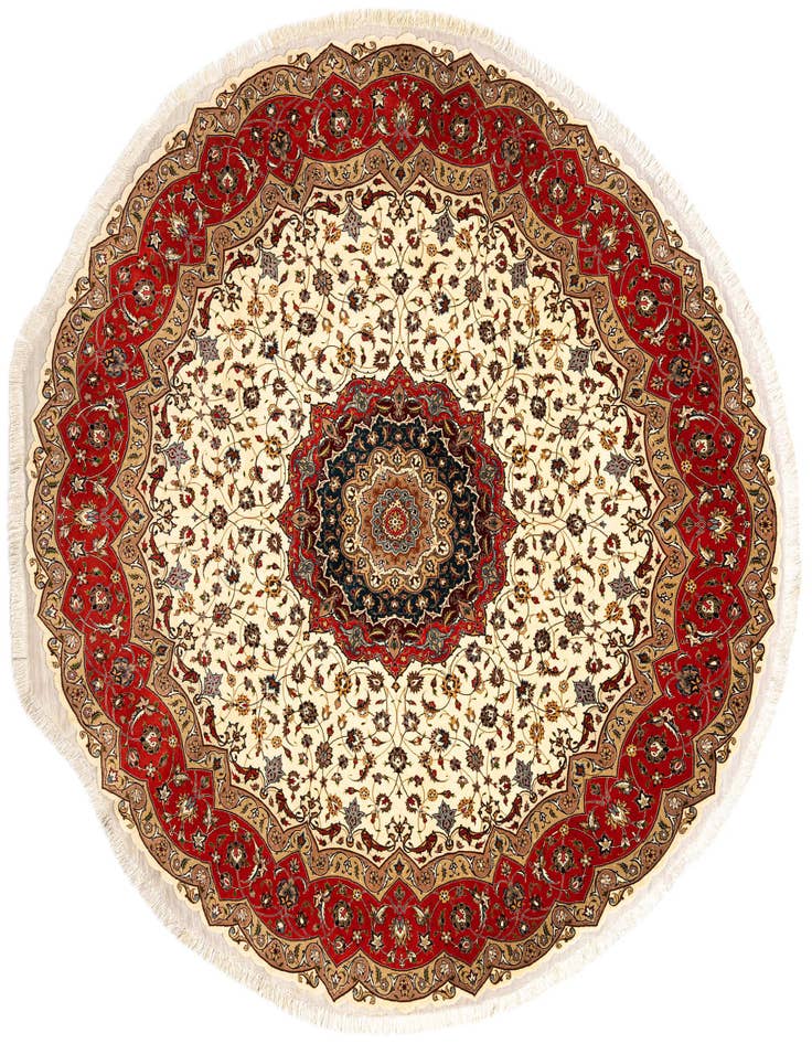 Detail image of 9' 10 x 9' 10 Tabriz Round Rug