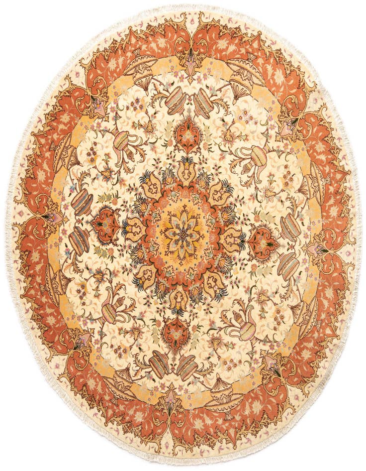 Detail image of 6' 7 x 6' 7 Tabriz Round Rug