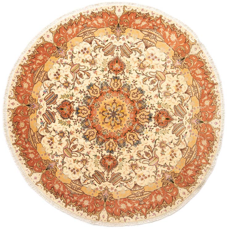 Detail image of 6' 7 x 6' 7 Tabriz Round Rug