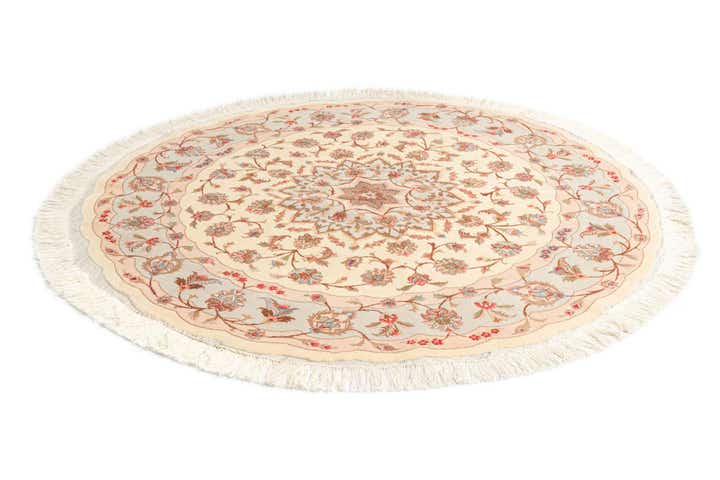 4' 11 x 4' 11 Tabriz Round Rug