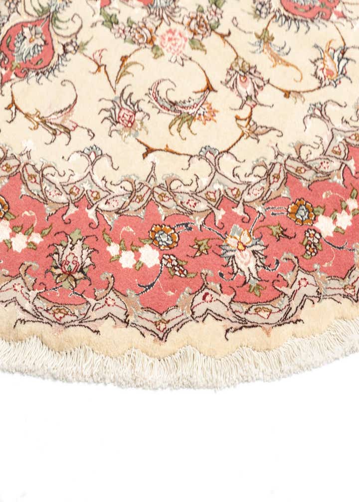 4' 11 x 4' 11 Tabriz Round Rug