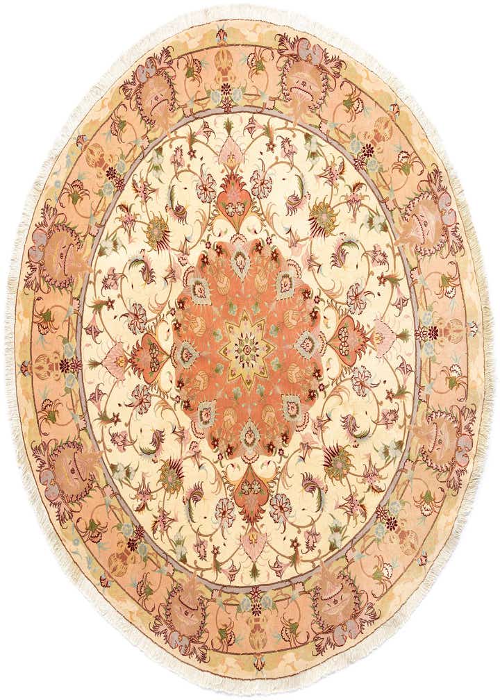 6' 7 x 6' 7 Tabriz Round Rug