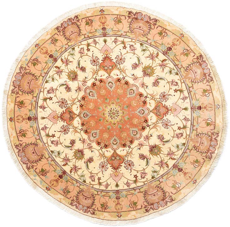 Detail image of 6' 7 x 6' 7 Tabriz Round Rug