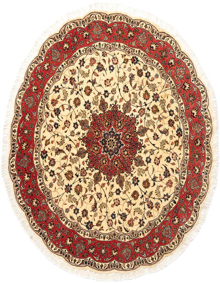 Detail image of 6' 7 x 6' 7 Tabriz Round Rug