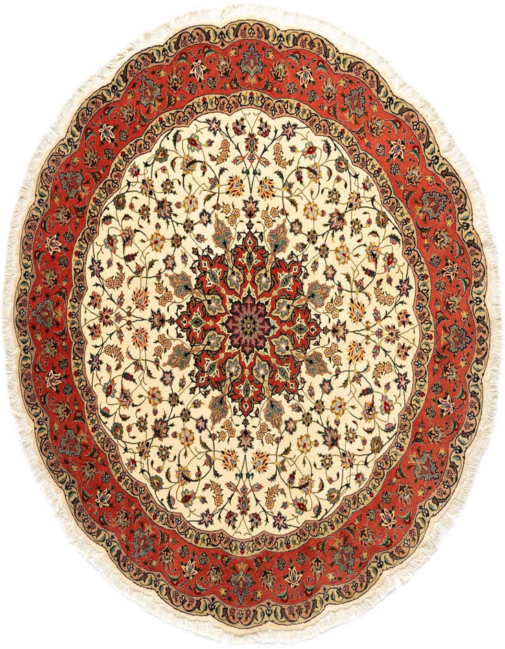 Detail image of 6' 7 x 6' 7 Tabriz Round Rug