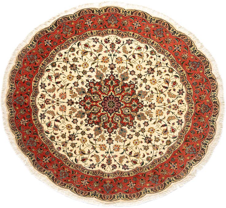 Detail image of 6' 7 x 6' 7 Tabriz Round Rug