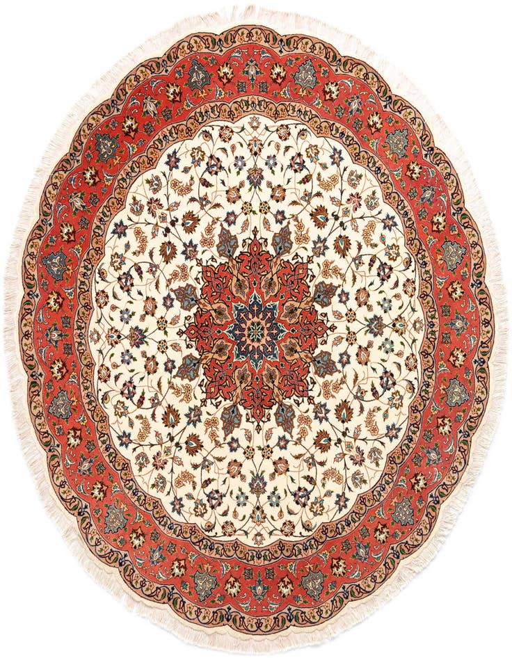 Detail image of 6' 7 x 6' 7 Tabriz Round Rug