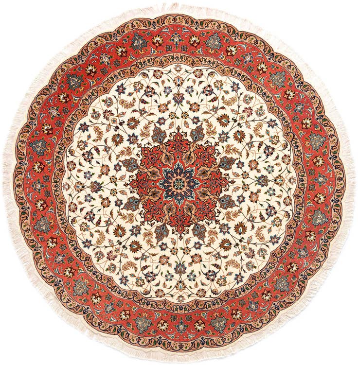 Detail image of 6' 7 x 6' 7 Tabriz Round Rug
