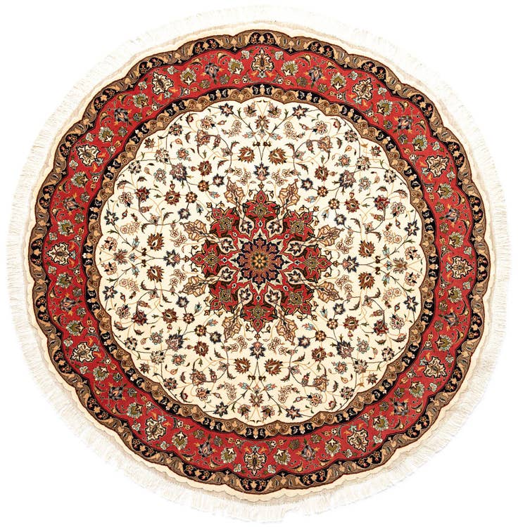 Detail image of 6' 9 x 6' 9 Tabriz Round Rug