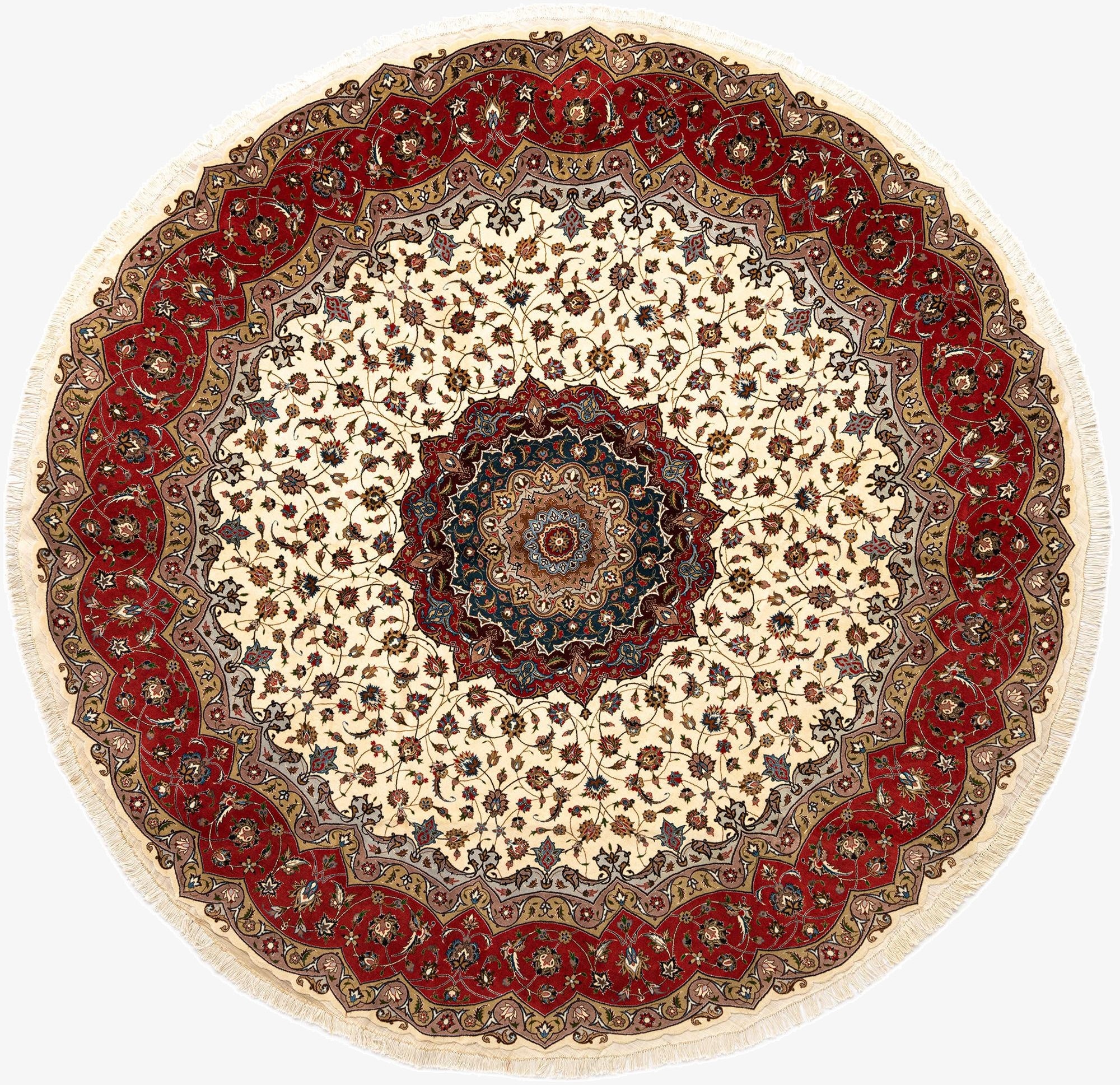 9' 10 x 9' 10 Tabriz Round Rug