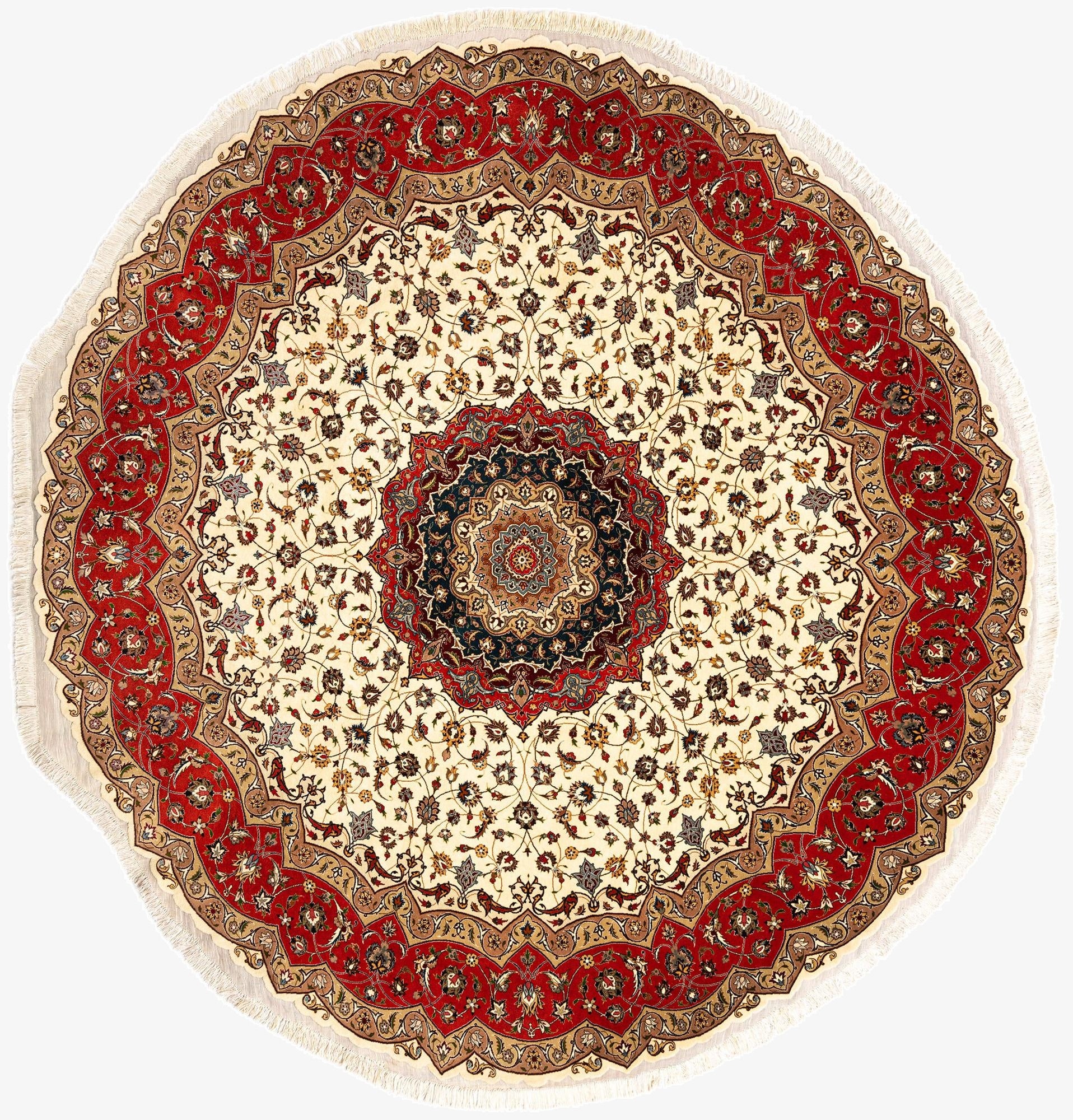 9' 10 x 9' 10 Tabriz Round Rug